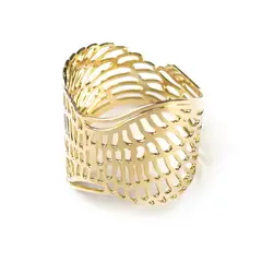 ANDREA COGGIOLA JOYAS - Anillo Ala Calada Enchapado Oro 18K