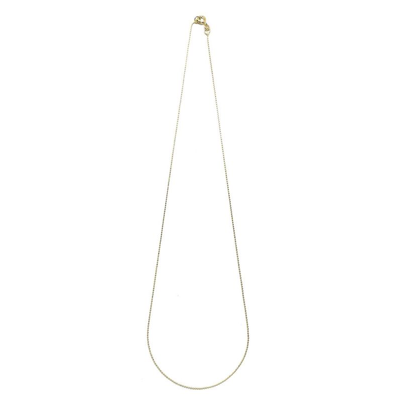 ANDREA COGGIOLA JOYAS - Cadena Mini Puntos 50cm Enchapada Oro 18K