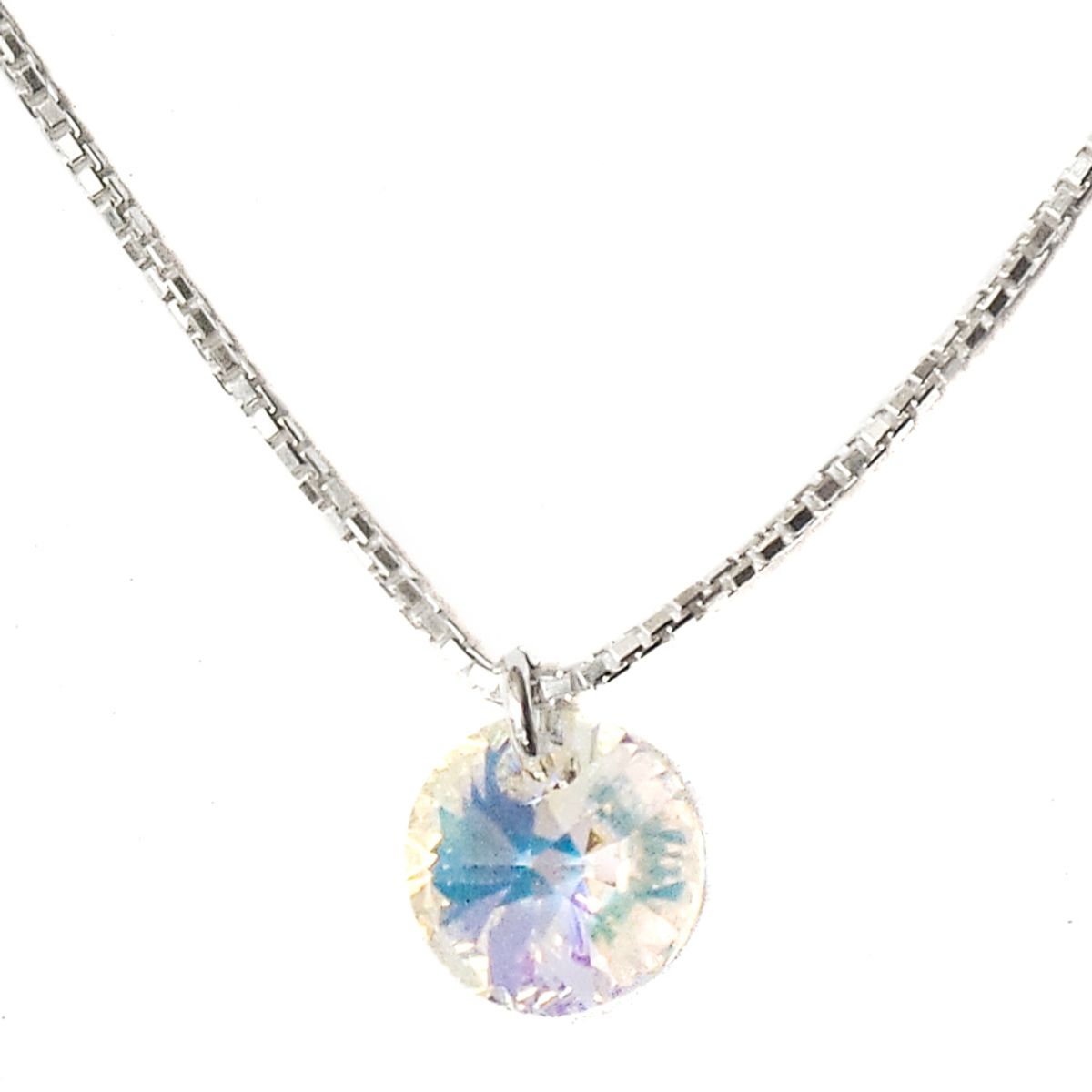 COGGIOLA - Collar Cristal Austriaco Aurore Boreale Plata Fina 925