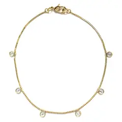 COGGIOLA - Pulsera 6 Circones Enchapado Oro 18K