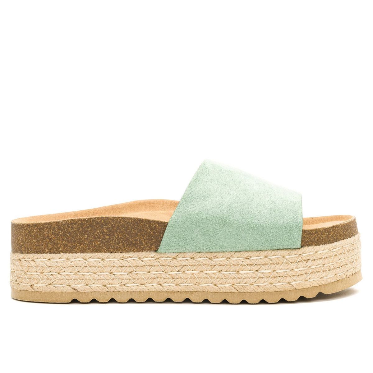 CHANCLETA - Sandalia Mujer Verde Cali Chancleta