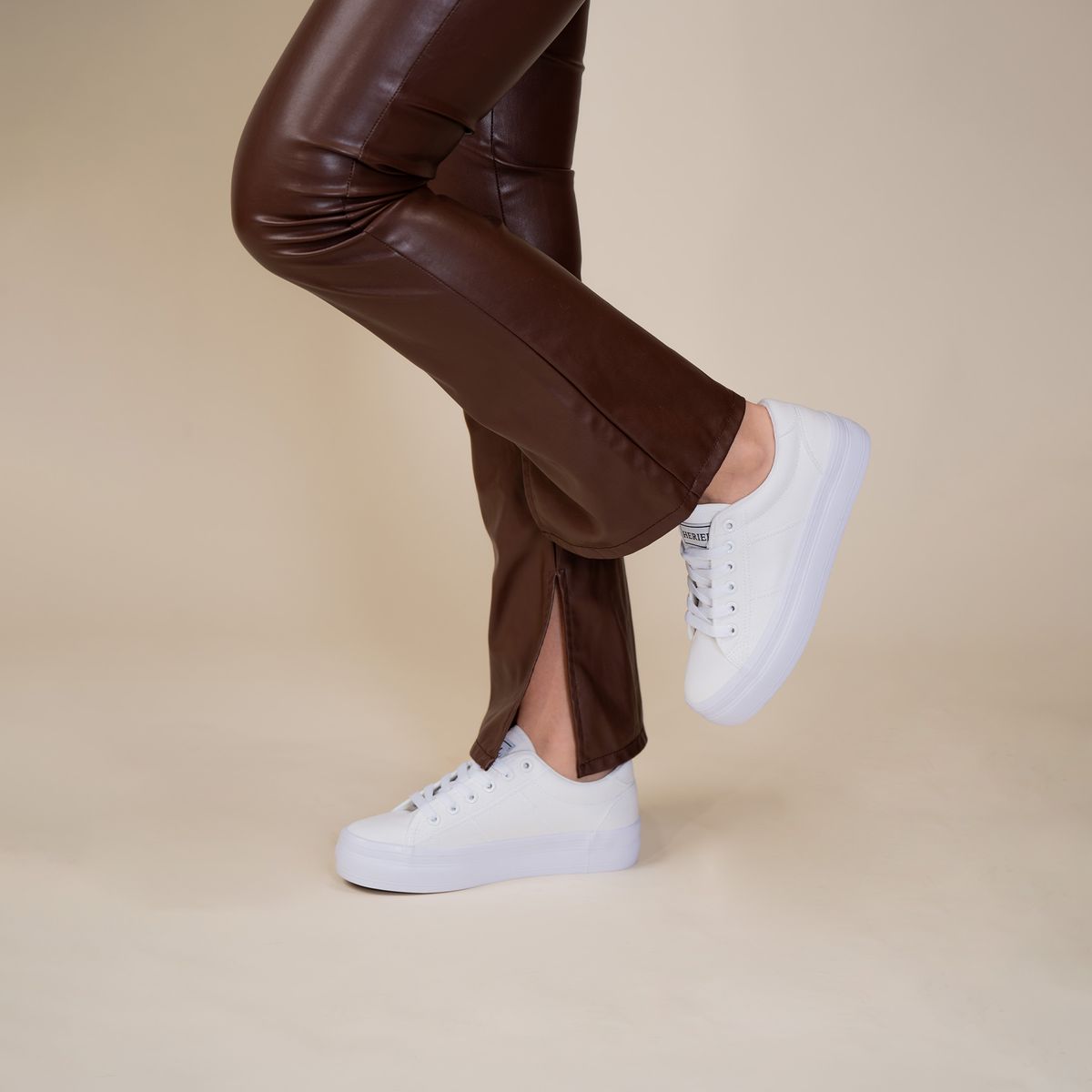 CHANCLETA - Zapatilla Mujer Blanco Colomba Chancleta