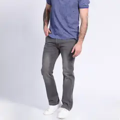 POTROS - Jeans Linea Spandex Regulart Fit Gris oscuro