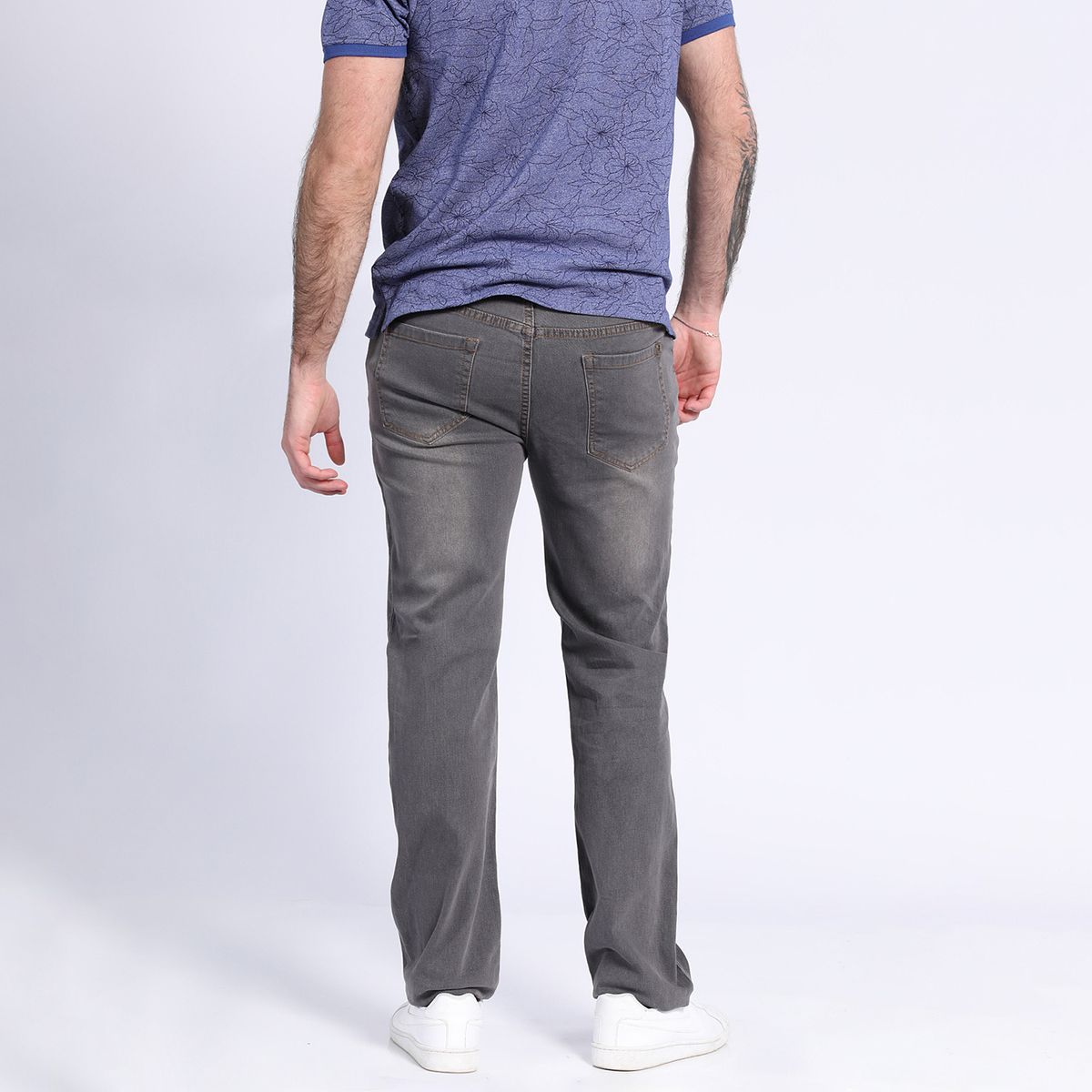 POTROS - Jeans Linea Spandex Regulart Fit Gris oscuro POTROS