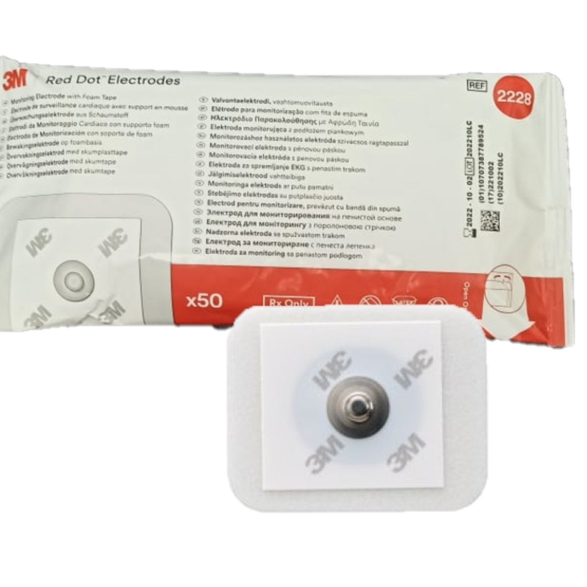 3M - Electrodos De Monitorización Con Soporte De Foam 3m 2228