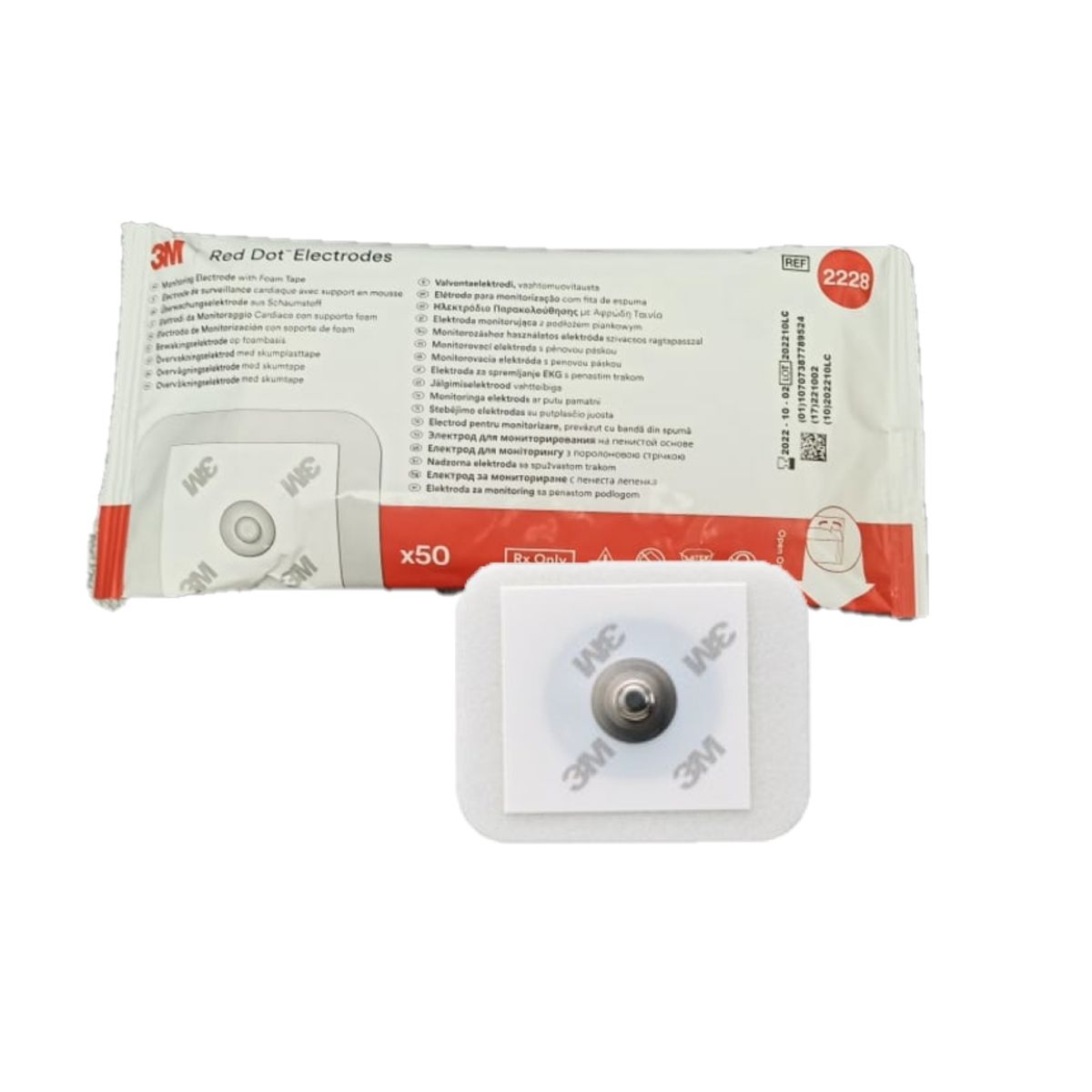 3M - Electrodos De Monitorización Con Soporte De Foam 3m 2228