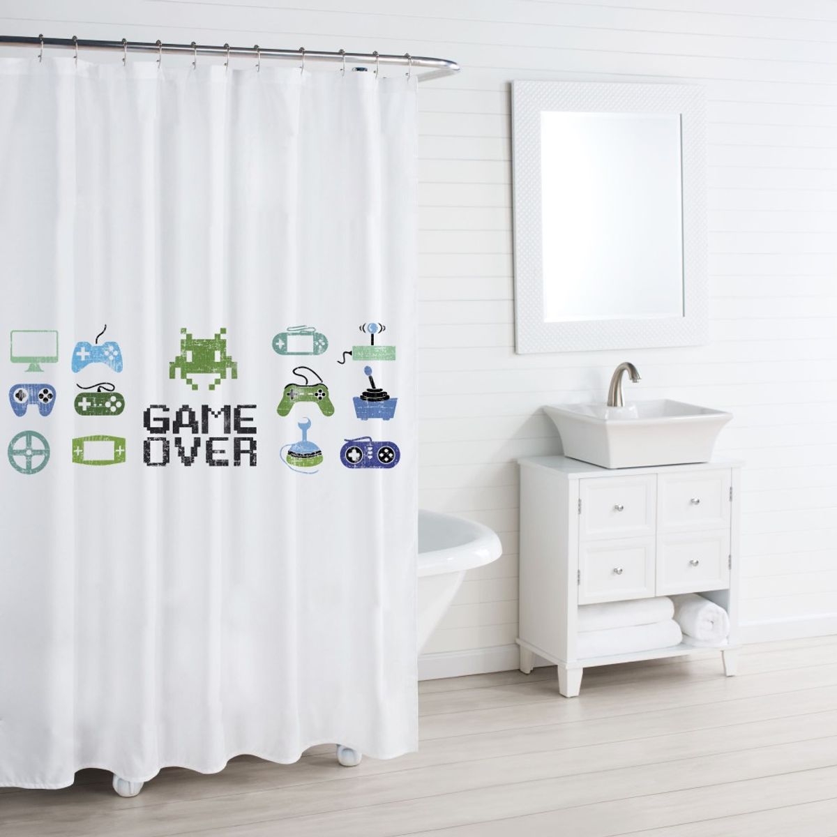 TUYO PRINT - Cortina de Baño Gamer - Tuyo Print