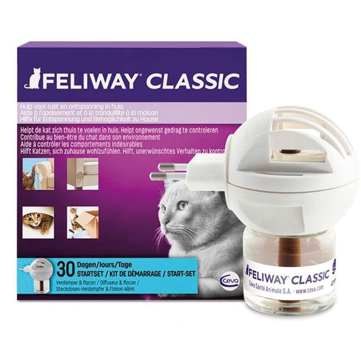 FELIWAY - Kit Difusor Feliway Classic Para Gato (1 Mes)