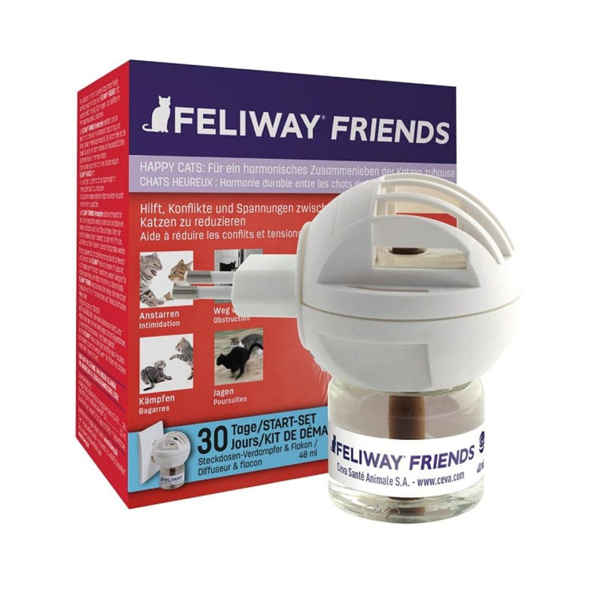 FELIWAY - Kit Difusor Feliway Friends Para Gato (1 Mes)