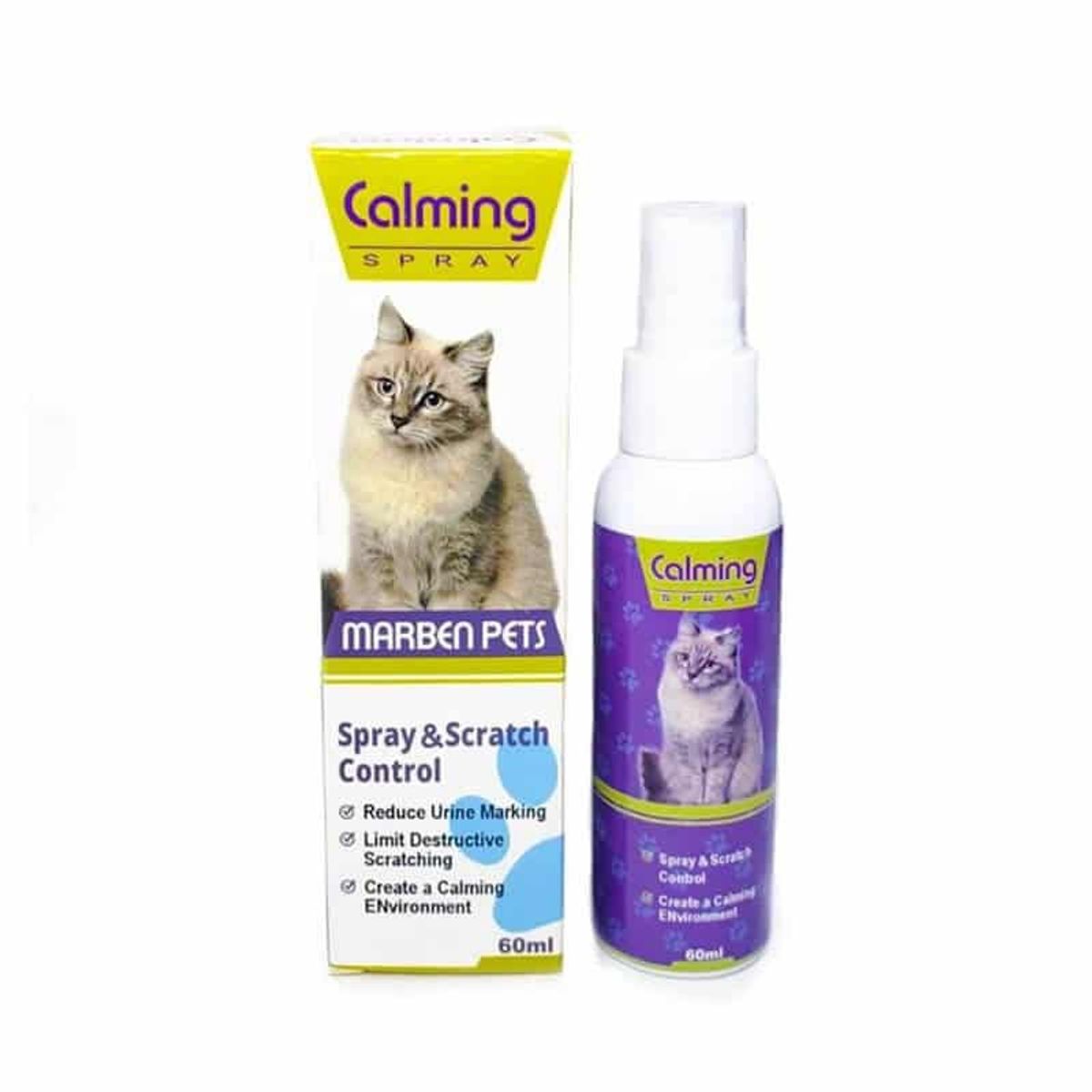 MARBEN PETS - Spray Calmante Marben Calming Para Gato, 60ml