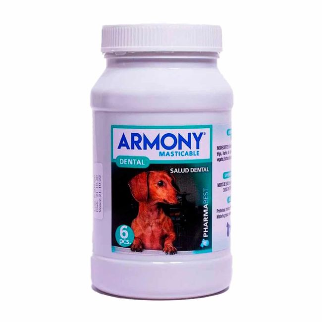 HARMONY - Snack Armony Cuidado Dental Perro, 6 Barras