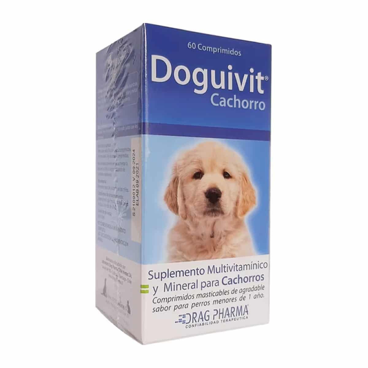DRAG PHARMA - Suplemento Multivitaminico Perro Doguivit Cachorro, 30 Comp