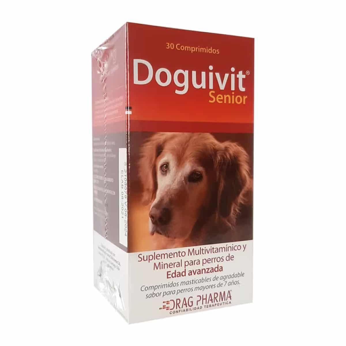 DRAG PHARMA - Suplemento Multivitaminico Perro Doguivit Senior, 30 Comp