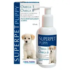 DRAG PHARMA - Superpet Suplemento Omega 3 y 6 Perro Cachorro, 125ml