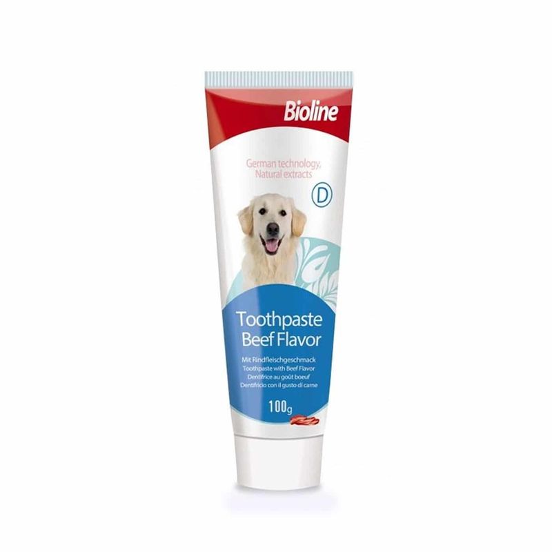 BIOLINE - Bioline Pasta Dental Perro Sabor Carne, 100gr
