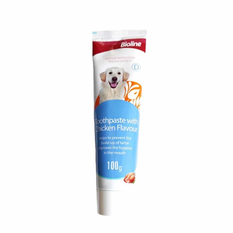 BIOLINE - Bioline Pasta Dental Perro Sabor Pollo, 100gr