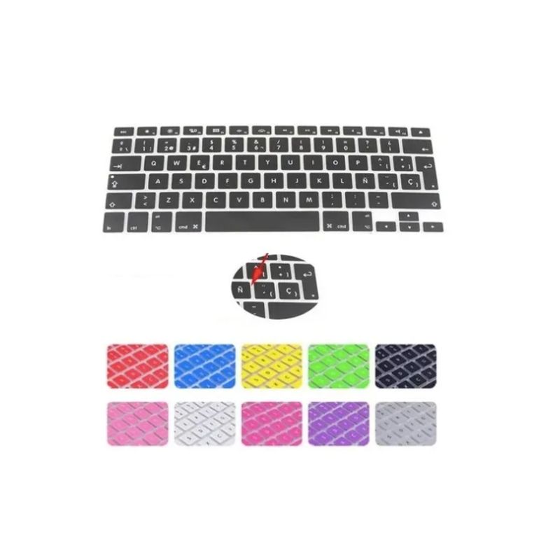 GENERICO - PROTECTOR DE TECLADO COMPATIBLE CON MACBOOK 13 Y 15 Rosado.