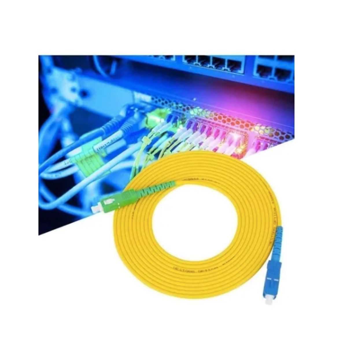 GENERICO - Cable fibra optico 15 metros sc/apc-sc/upc. 3.0mm