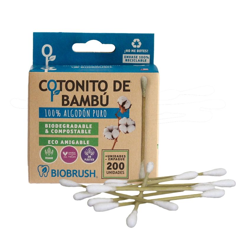 BIOBRUSH - Cotonitos de Bambú Biobrush