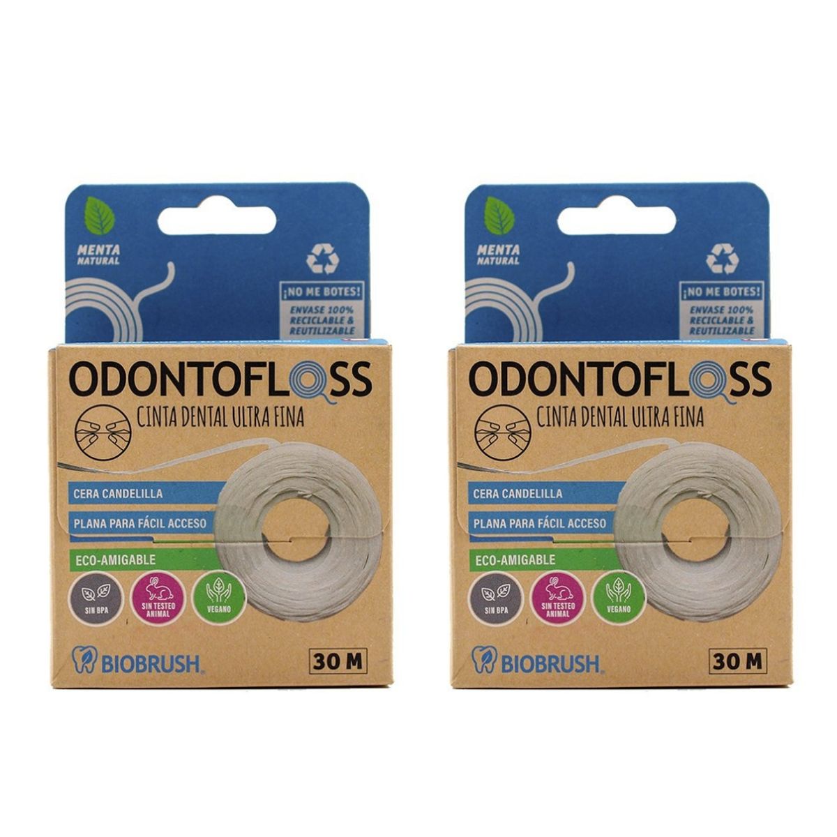 BIOBRUSH - Pack 2 Cintas Dentales Biobrush Odontofloss