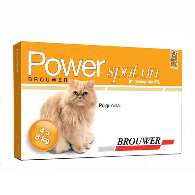POWER - Power Spot On Pipeta Antipulgas Gato 4 a 8 kg