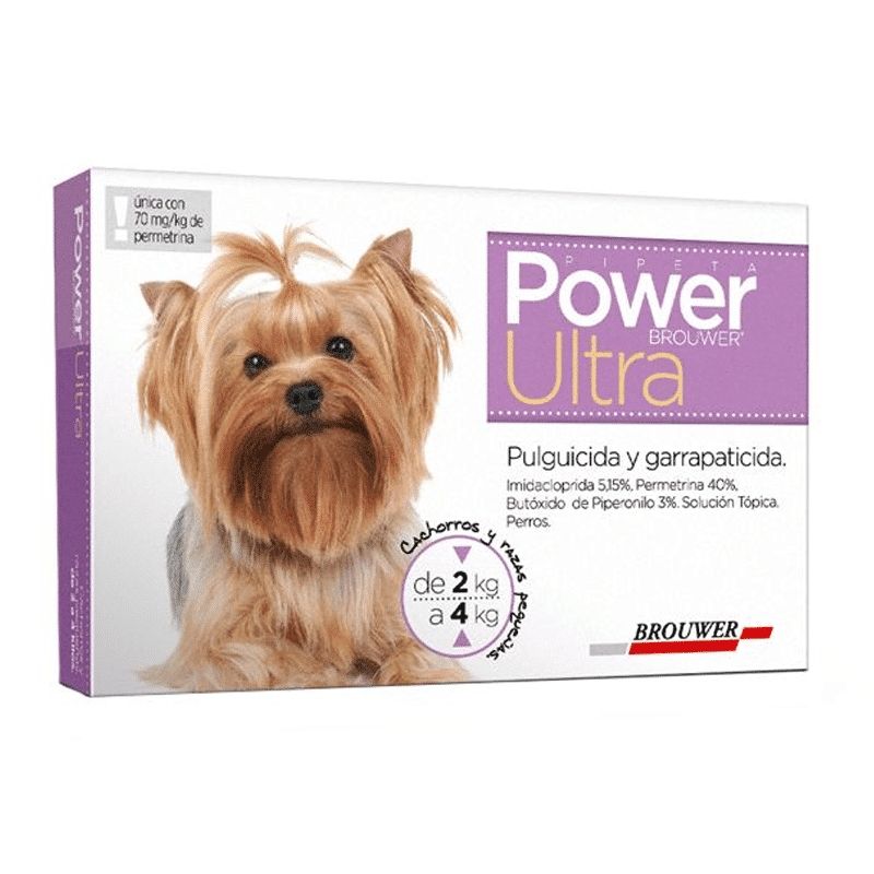 POWER - Power Ultra Pipeta Antiparasitario Perro 2 a 4 Kg