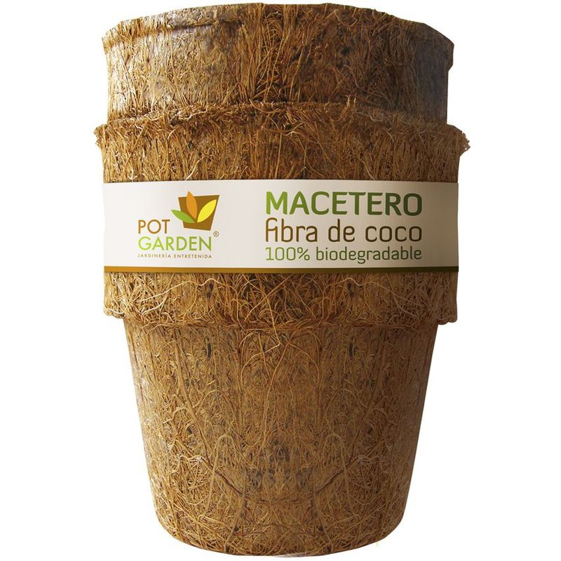 POT GARDEN - Macetero biodegradable fibra de coco Potgarden ® pack 3 ud