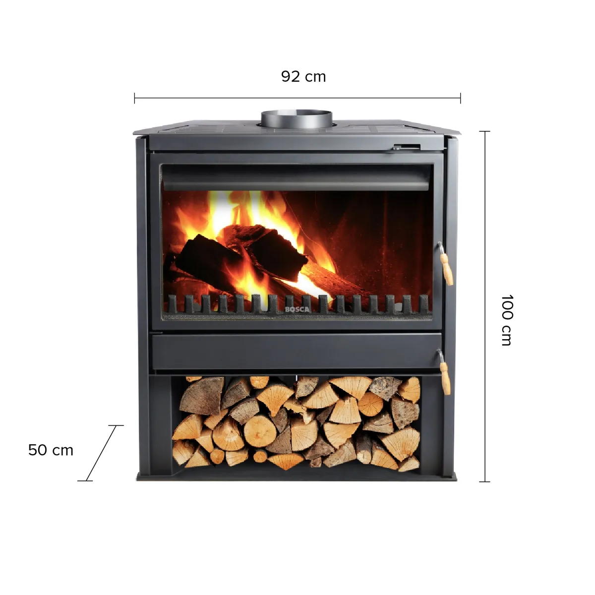 BOSCA - Chimenea Bosca 850 Freestanding A Leña