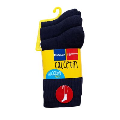 Imagen 1 del producto Calcetines escolar unisex pack x3
