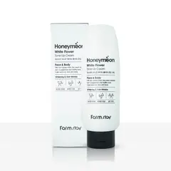 FARMSTAY - Honeymoon White Flower Tone-Up Cream Farm Stay - 150ml Crema aclarante con niacinamida y extracto de flores blancas