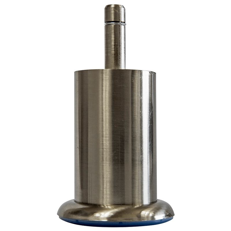 ROSEN - Pata para camas Rosen y CIC Metálica Satinada Vástago 1.2 cm