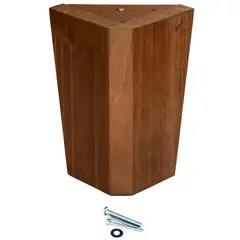 ROSEN - Pata para Cama Europea. Tipo L - Ancho 11 cm Color Rústico