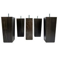 Kit Patas Europeas. 4 Patas Exteriores y 1 Pata Central. Negro Style