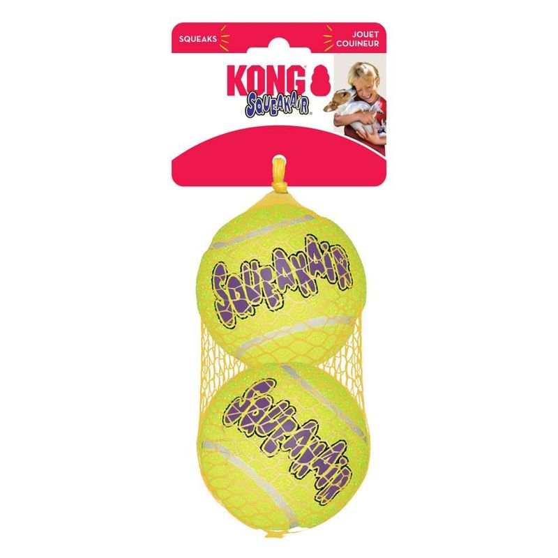 KONG - Kong Ball Air Pack Pelota Perro, 2 x Large (8cms)