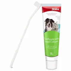 BIOLINE - Pasta de Dental Perro Con Calcio Liquido, 50gr