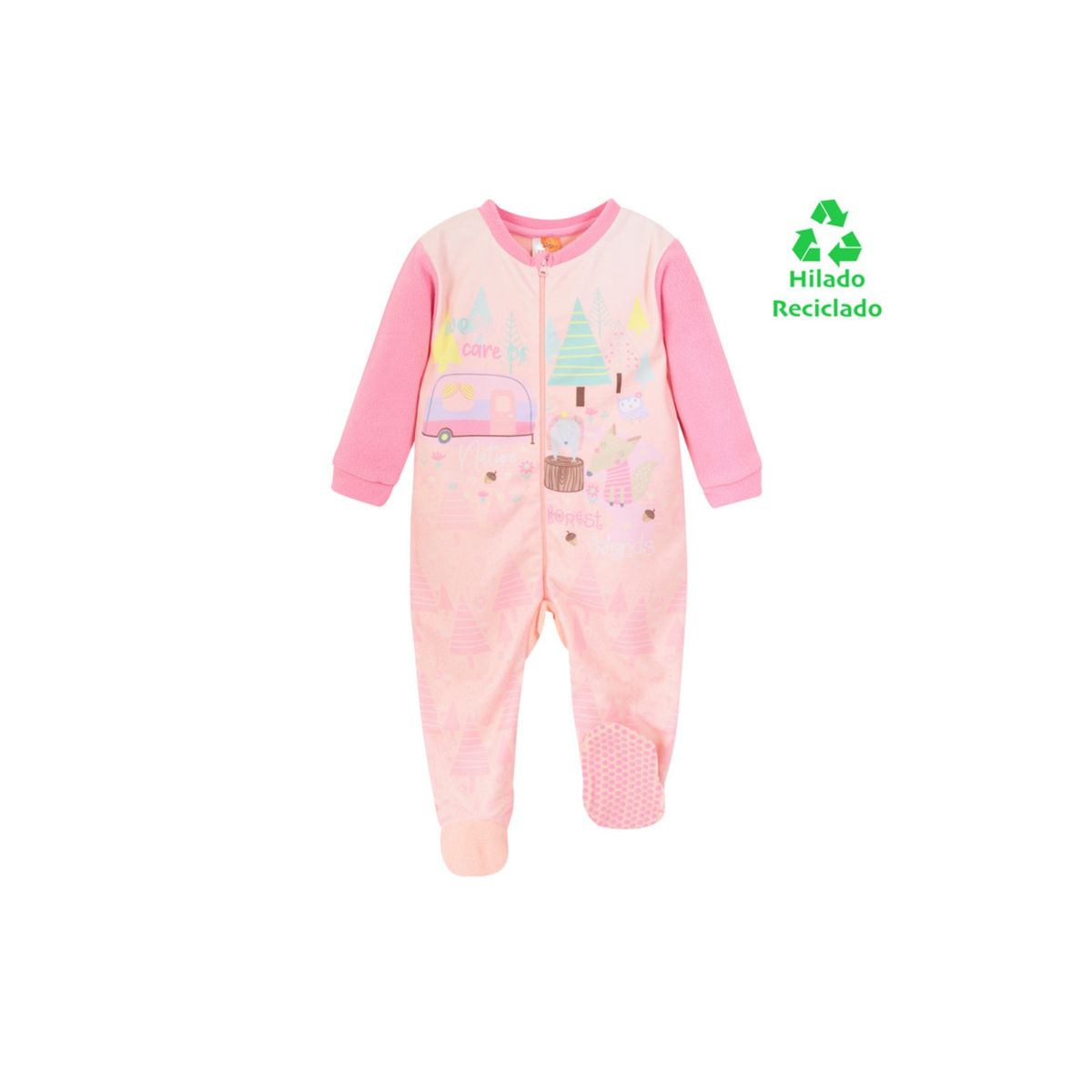 H2O WEAR - Pijama Bebé Niña Polar Sustentable H2O Wear Naranjo - Naranjo Pálido