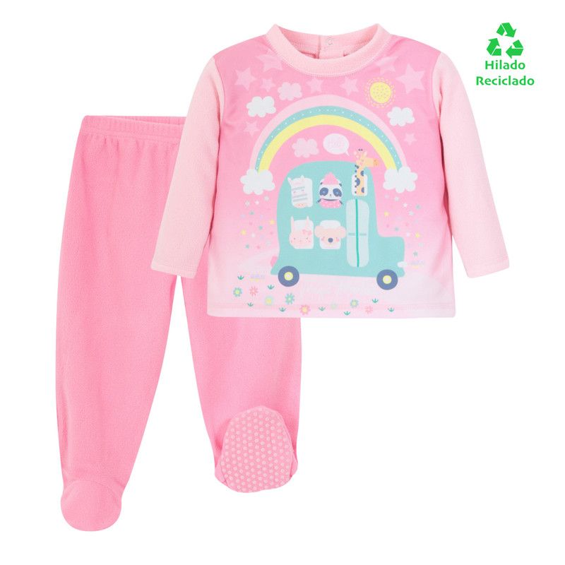 H2O WEAR - Pijama Bebé Niña Polar Sustentable H2O Wear Rosa