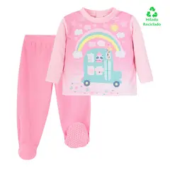 H2O WEAR - Pijama Bebé Niña Polar Sustentable Rosa