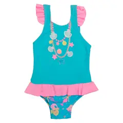 H2O WEAR - Traje de Baño Bebe Niña UV 30 Turquesa - Verde