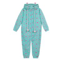 Pijama Niña Polar Estampado Celeste - Celeste