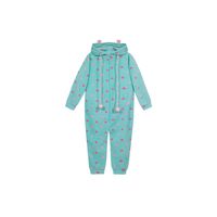 Pijama Niña Polar Estampado Celeste - Celeste
