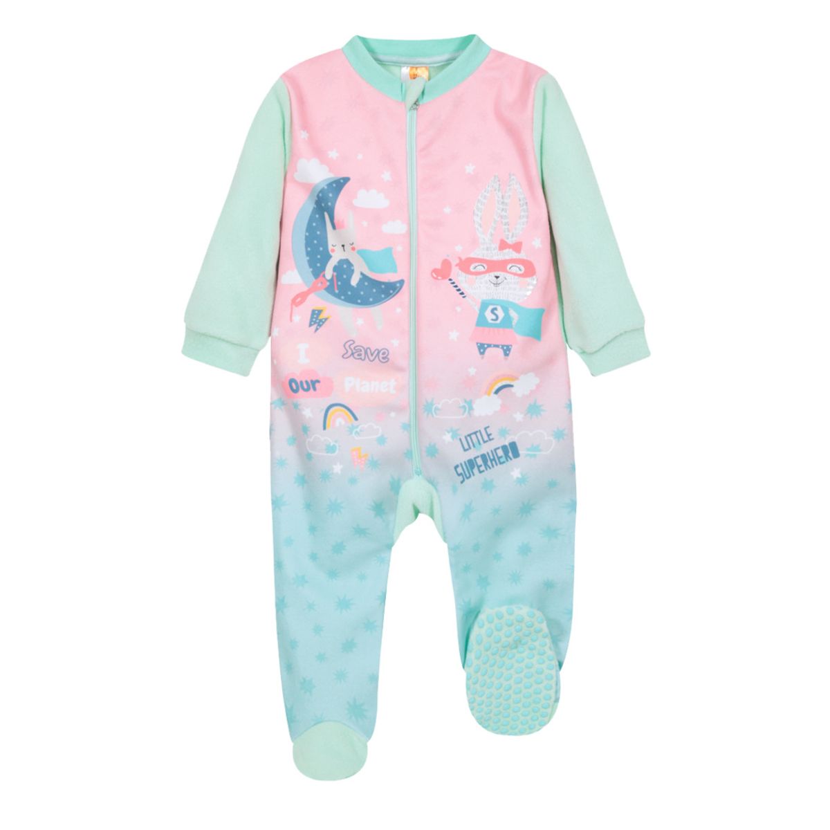 H2O WEAR - Pijama Bebé Niña Polar Sustentable Hero Verde H2O Wear H2O WEAR