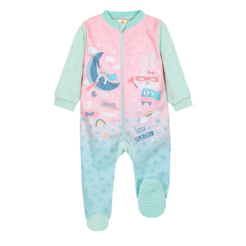 H2O WEAR - Pijama Bebé Niña Polar Sustentable Hero Verde H2O Wear H2O WEAR