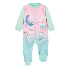 H2O WEAR - Pijama Bebé Niña Polar Sustentable Hero Verde
