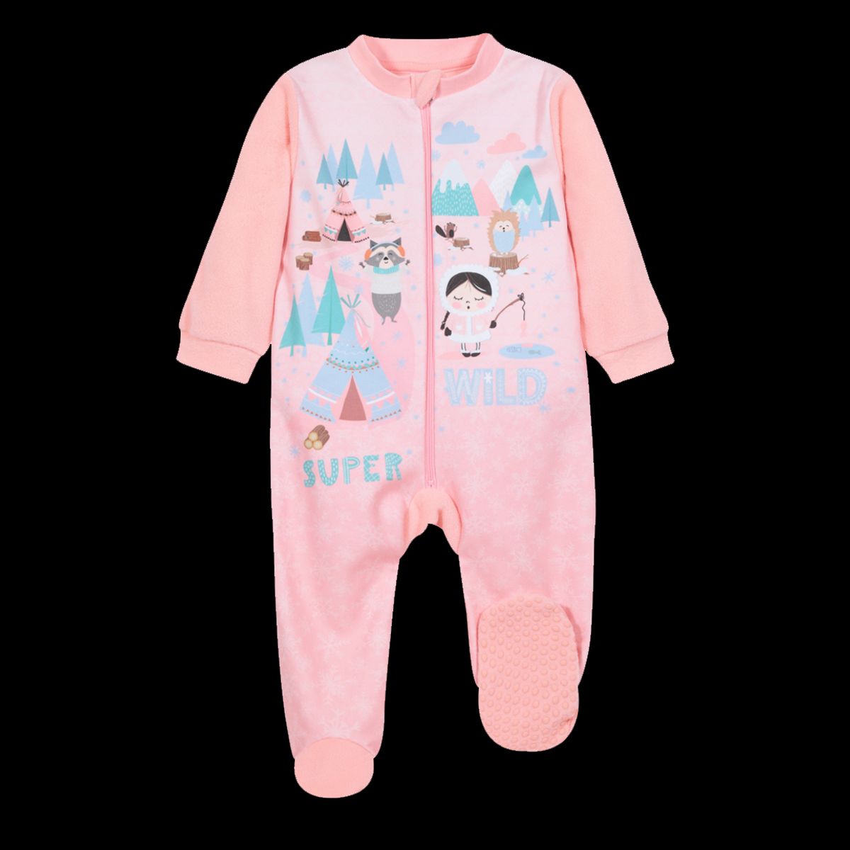 H2O WEAR - Pijama Bebé Niña Polar Sustentable Wild Rosa H2O Wear H2O WEAR