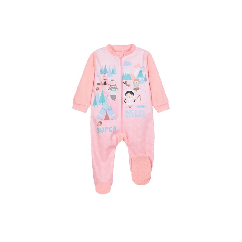 H2O WEAR - Pijama Bebé Niña Polar Sustentable Wild Rosa H2O Wear H2O WEAR