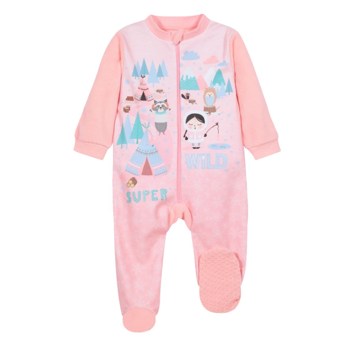 H2O WEAR - Pijama Bebé Niña Polar Sustentable Wild Rosa H2O Wear H2O WEAR