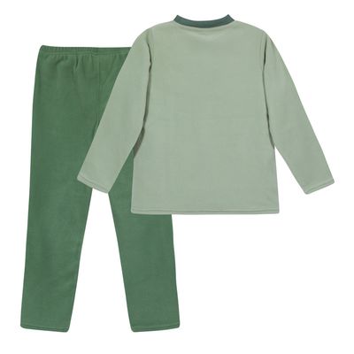 Imagen 2 del producto Pijama Niño Polar Sustentable Verde - Verde