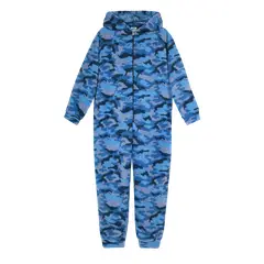 H2O WEAR - Pijama Niño Polar Camuflaje Azul - Azul