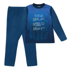 H2O WEAR - Pijama Niño Polar Azul - Azul